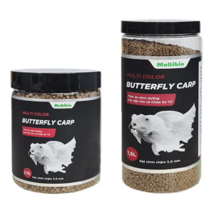 Thức Ăn Chép Sư Tử Multi Color Butterfly Carp Hạt Chìm Chậm Cho Cá Koi