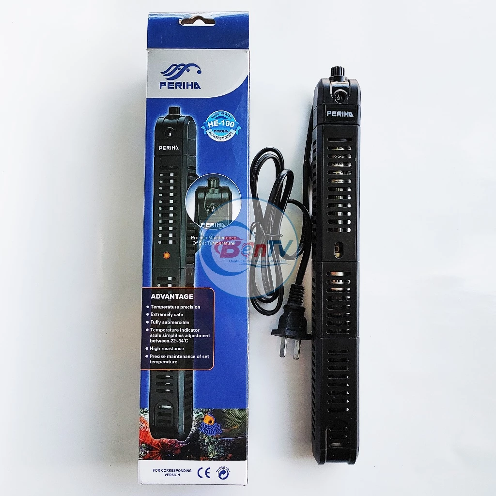 Máy Sưởi Bể Cá Periha 50W 100W 200W 300W 500W - Có Vỏ Bọc Chống Bỏng Cá - Ảnh 8