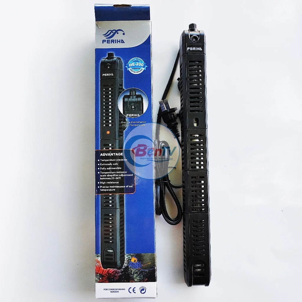 Máy Sưởi Bể Cá Periha 50W 100W 200W 300W 500W - Có Vỏ Bọc Chống Bỏng Cá - Ảnh 9