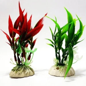 Cây Nhựa Trang Trí Bể Cá Tép Cảnh Size Cao 11cm